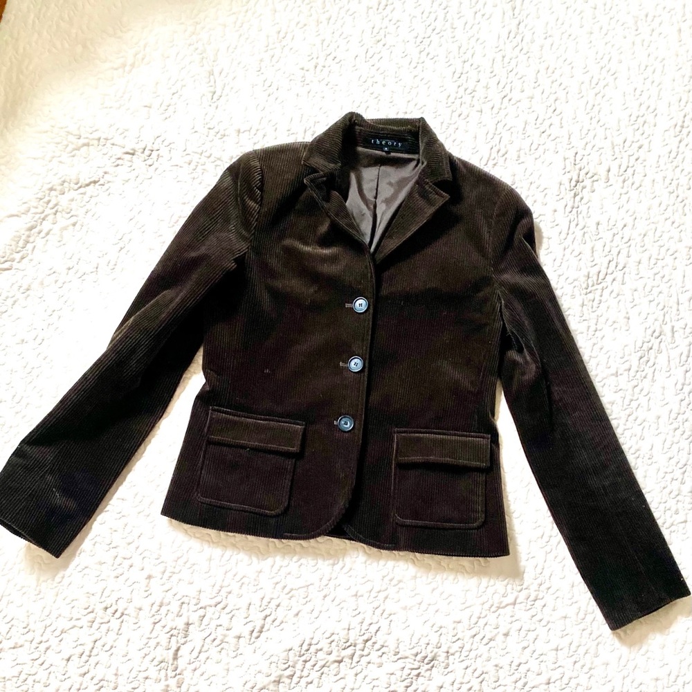 Vince brown corduroy 3 button blazer size 8
